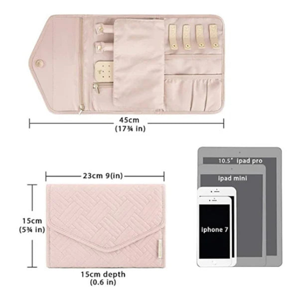 Stylish Versatile Folding Jewelry Organizer Bag
