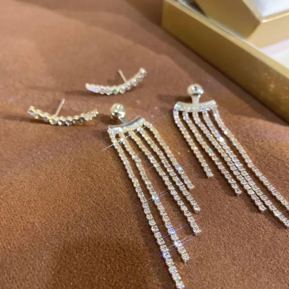 Meniscus Tassel Earrings