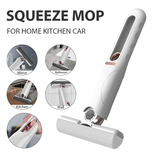 180° Portable Mini Squeeze Mop