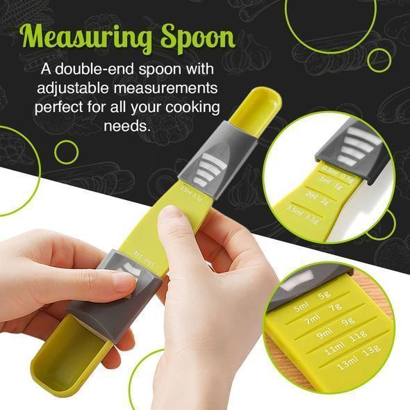 DOUBLE-END ADJUSTABLE MEASURING SPOON