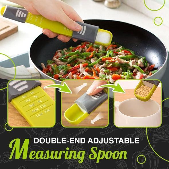DOUBLE-END ADJUSTABLE MEASURING SPOON