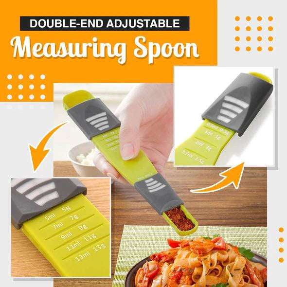 DOUBLE-END ADJUSTABLE MEASURING SPOON