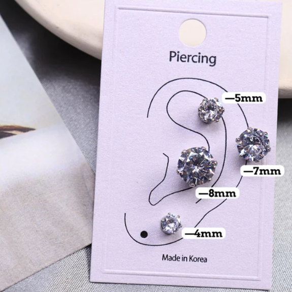 Magnetic Zircon Earrings