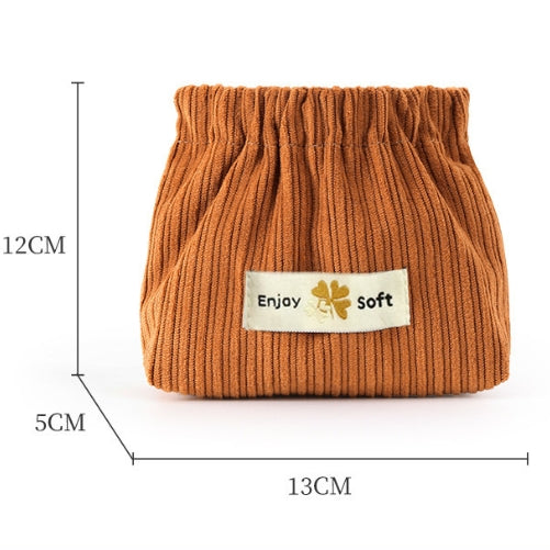 Corduroy Elastic Hair Tie Organizer