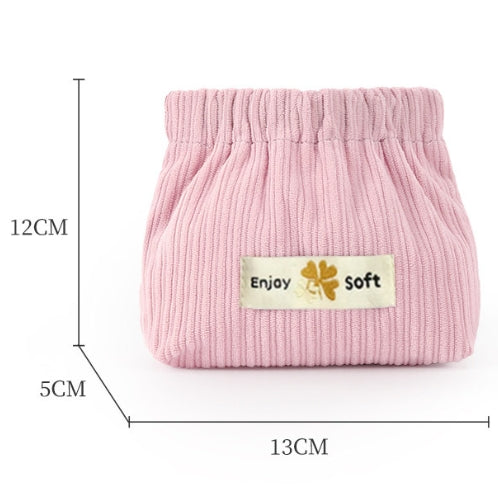 Corduroy Elastic Hair Tie Organizer