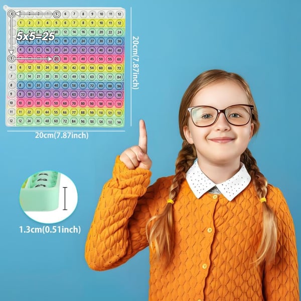 π―12x12 Multiplication Table Board Game β Portable Math Practice and Learning Toy for Kids