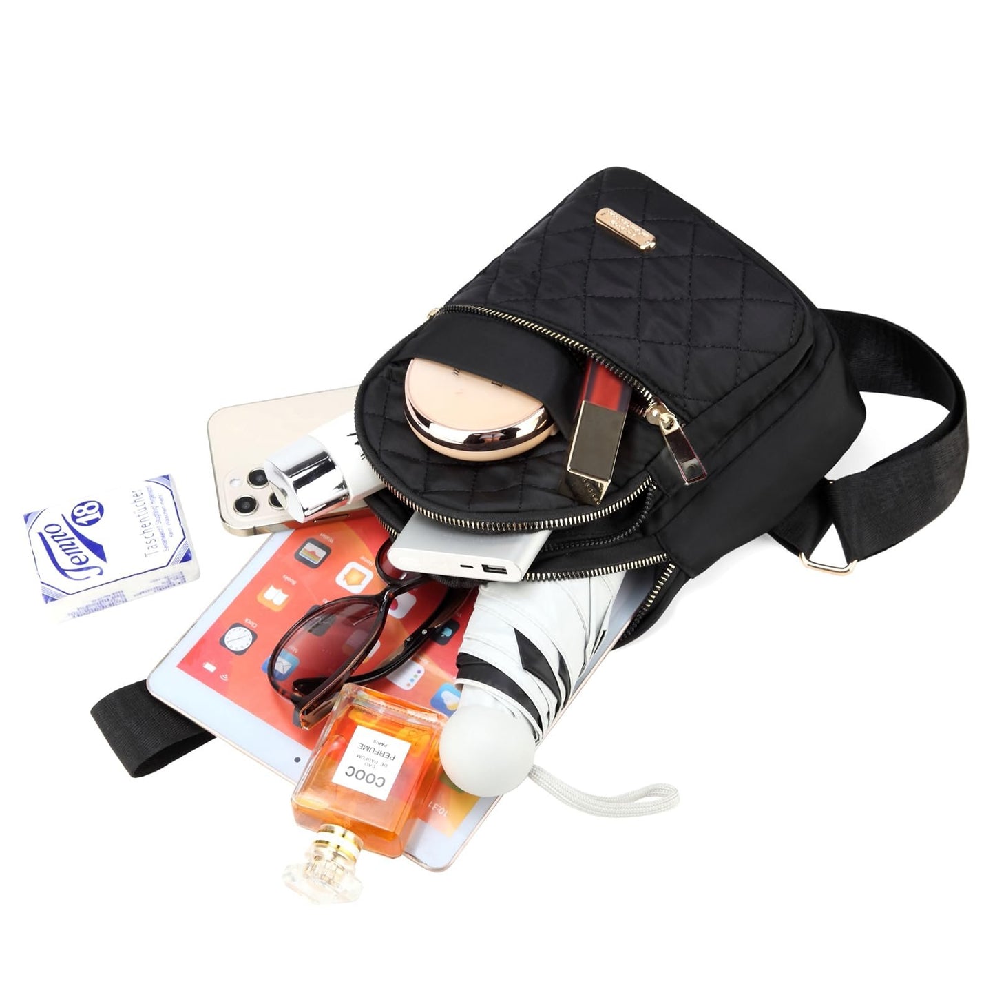 🎀Quilted waist bag-versatile large capacity crossbody bag, casual solid color