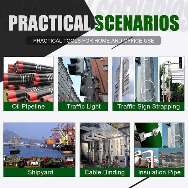 Multi-Purpose Locking Cable Metal Zip Ties