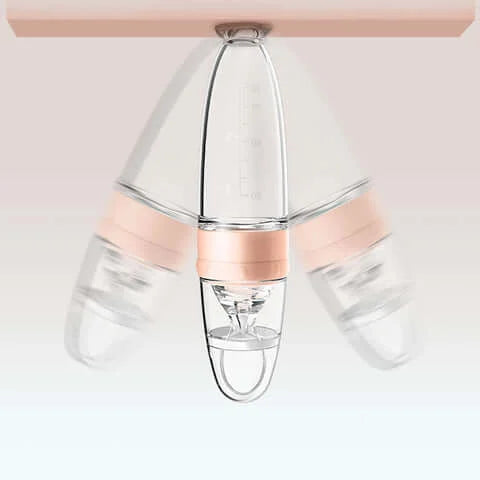 Silicone Baby Food Feeder Bottle With Standing Base