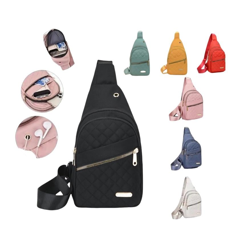 🎀Quilted waist bag-versatile large capacity crossbody bag, casual solid color
