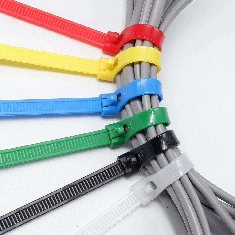 50 pieces/pack reusable nylon zip ties