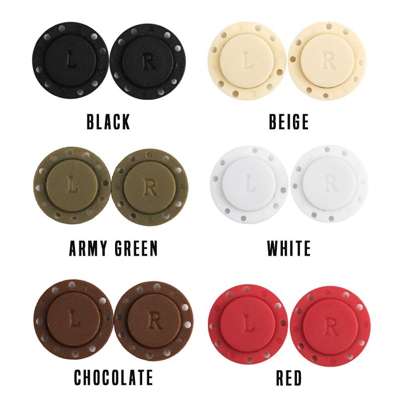 HIGH-GRADE INVISIBLE PLASTIC MAGNET BUTTON (5PCS)