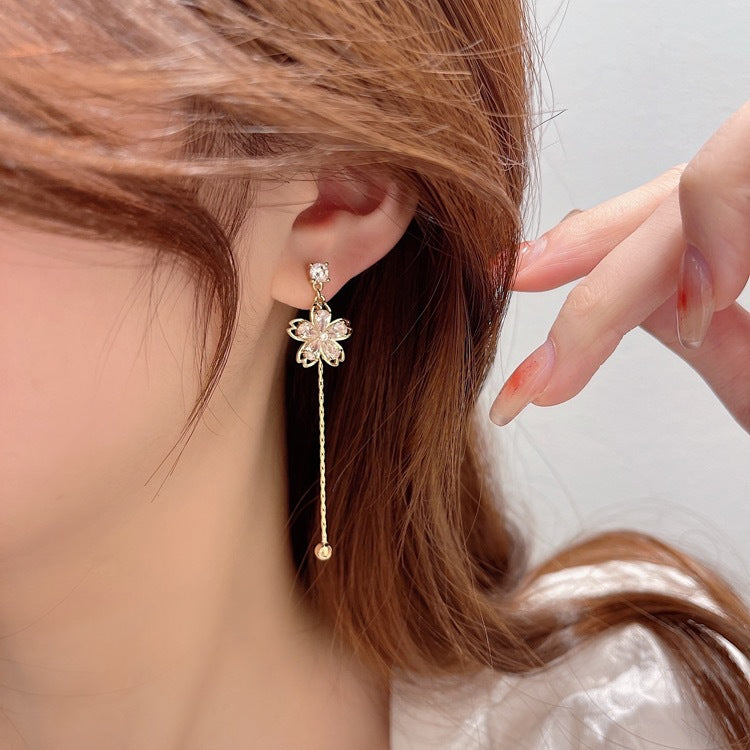 Cat's Eye Opals Sakura AB Sides Earrings