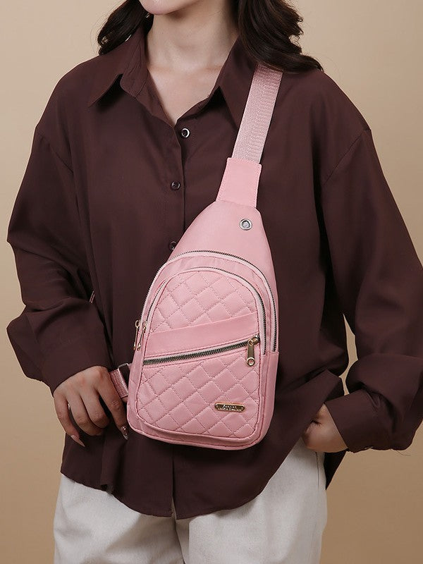 🎀Quilted waist bag-versatile large capacity crossbody bag, casual solid color