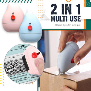 Security Stamp Roller with Plastic Art Knife