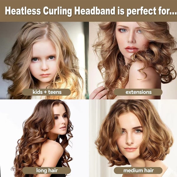 Satin Hair Rollers for Heatless Curls Overnight