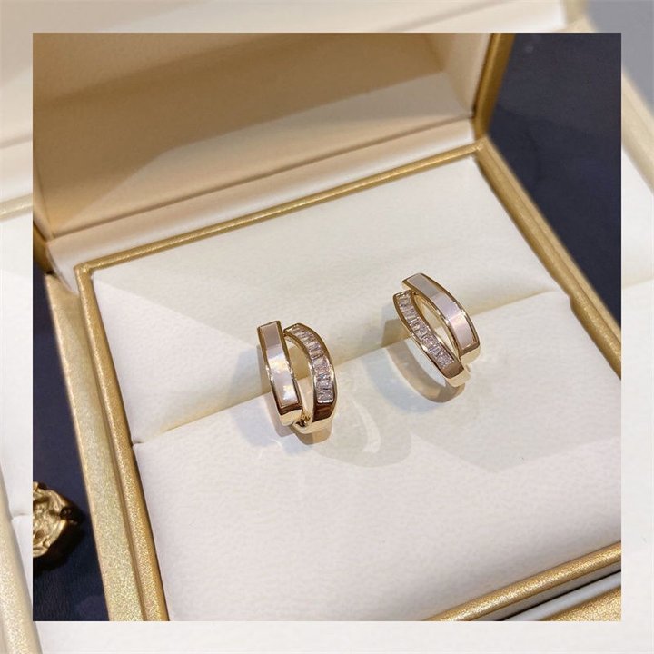 Shell Double-Layer Earrings