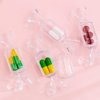 Transparent Candy Shape Jewelry Box(10 PCS )