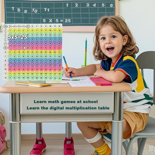 π―12x12 Multiplication Table Board Game β Portable Math Practice and Learning Toy for Kids