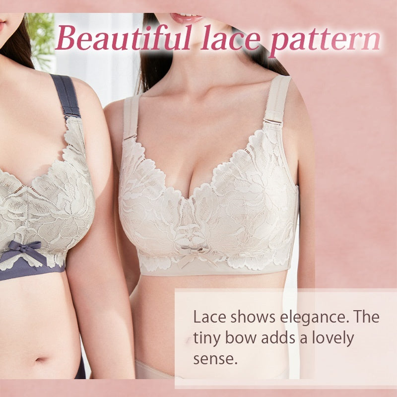 The Most Beautiful Lace Bra For Refreshing & Slimming, Wireless Design Also Offers Excellent Support