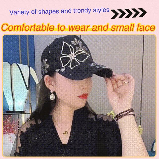 🔥Mesh Diamond Butterfly Baseball Cap