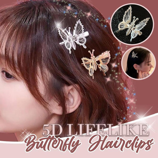 5D Lifelike Butterfly Hair Clips