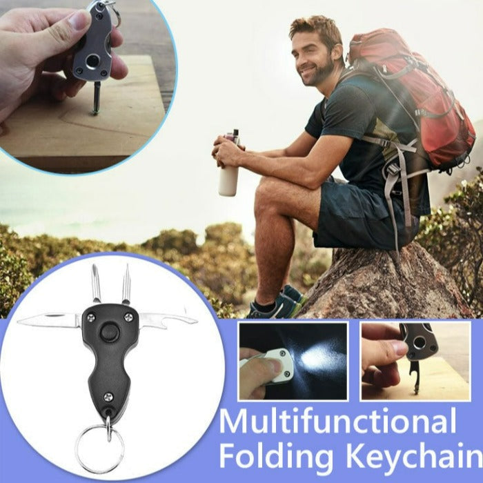 New Multifunctional Folding Keychain