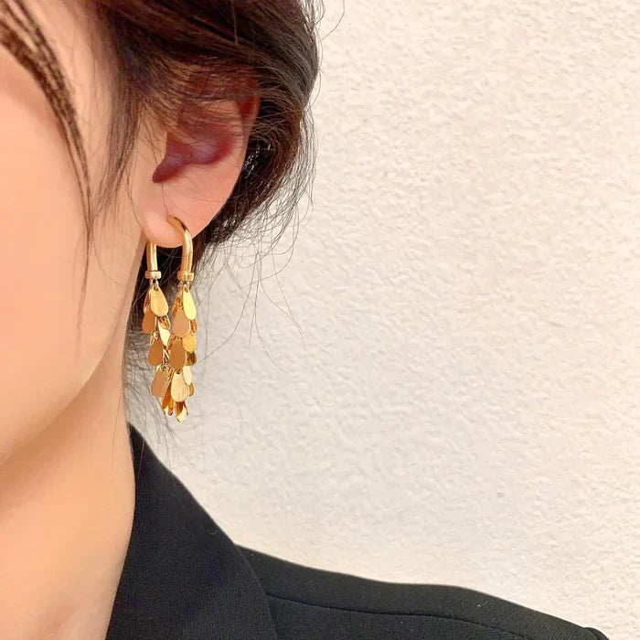 Sequin Tassel Earrings