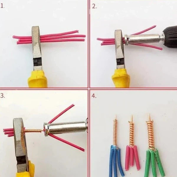 Universal Wire Stripping and Twisting Tool