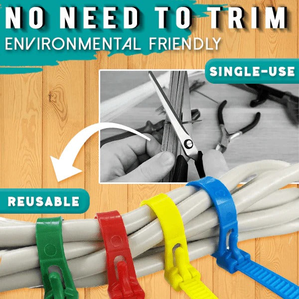 Reusable Cable Ties (50 PCS)