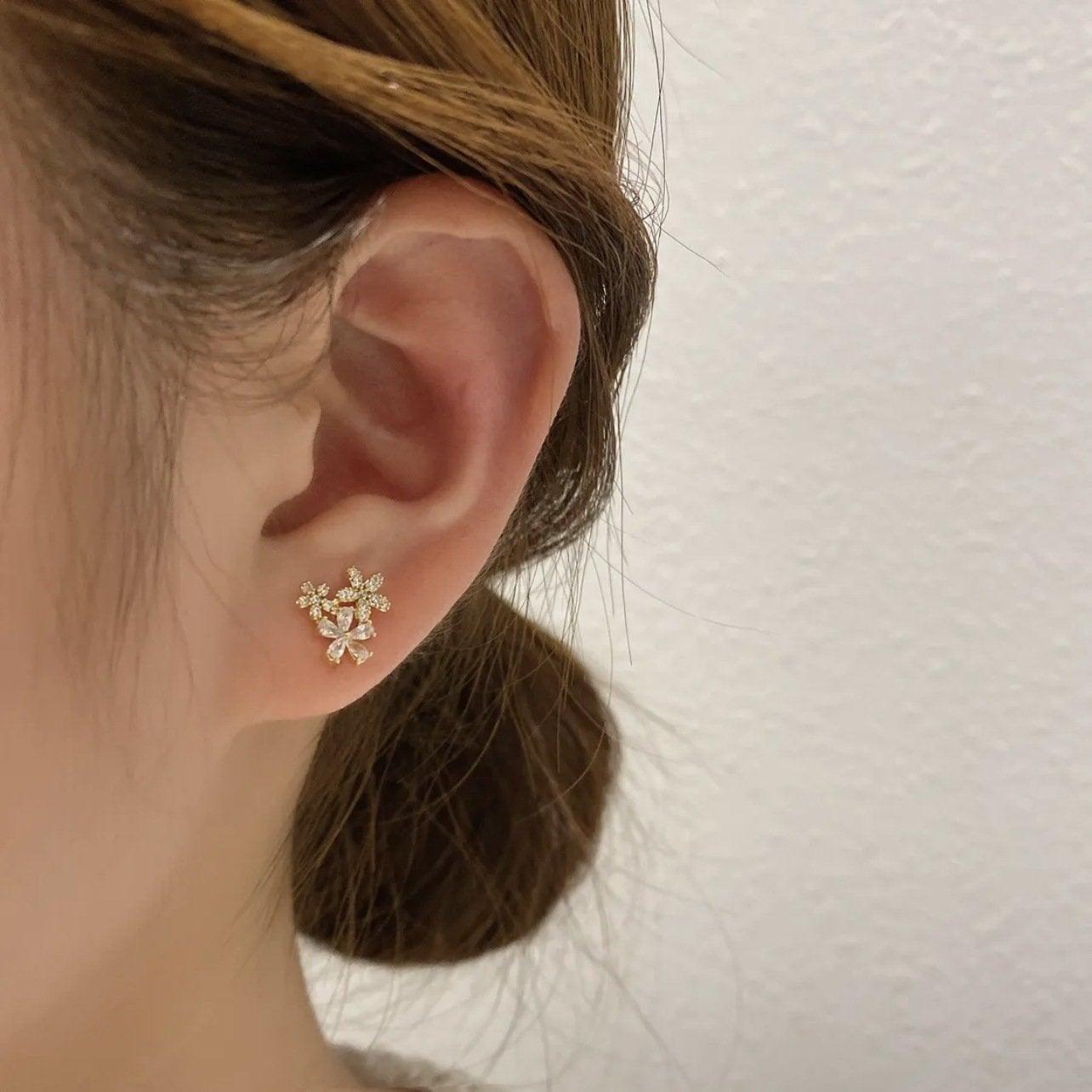 Crystal Flower Fashion Elegant Earrings