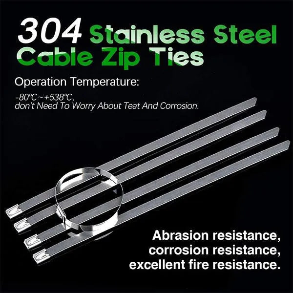 Multi-Purpose Locking Cable Metal Zip Ties