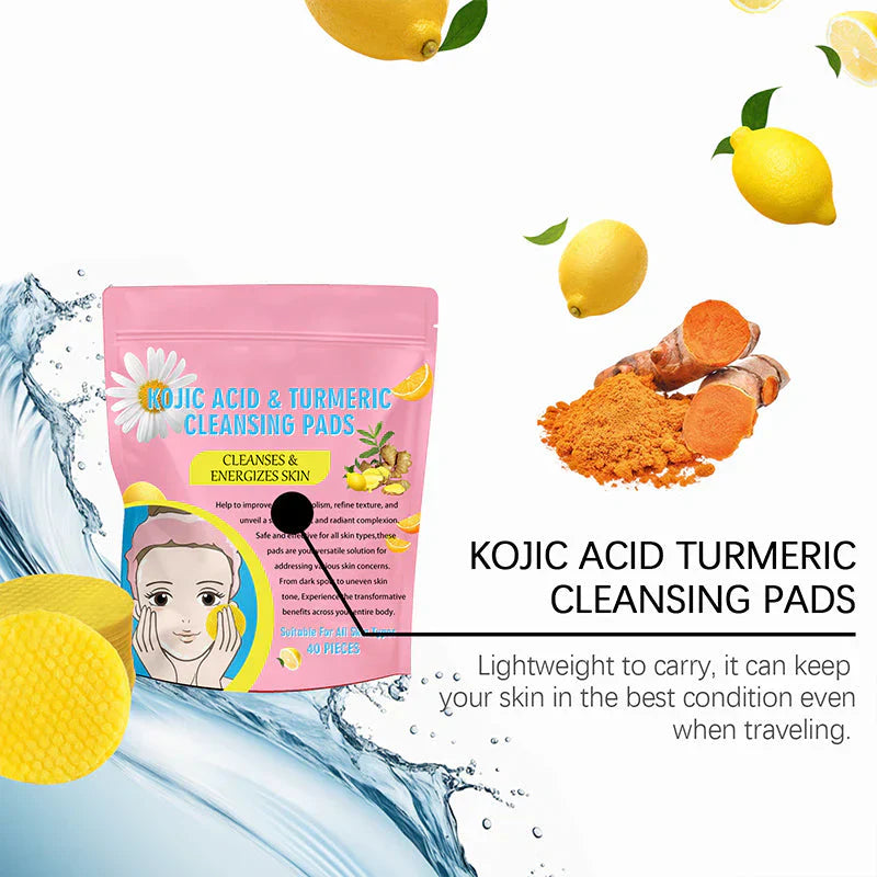 Turmeric and Kojic Acid Pads for Face
