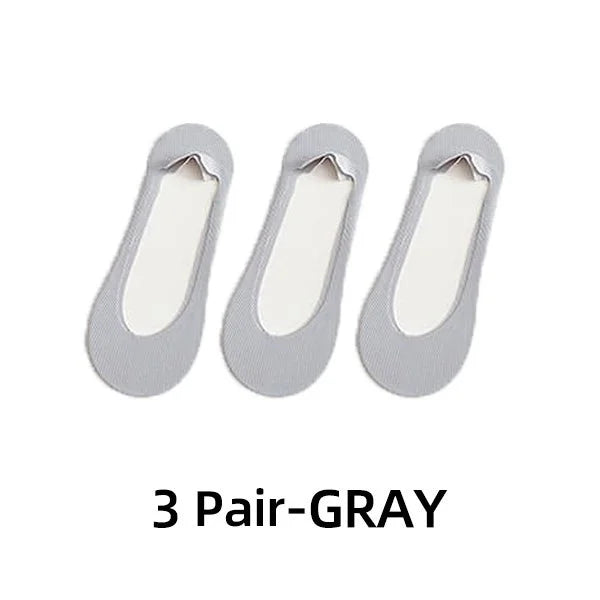 Invisible Non-slip Ice Silk Socks ( 3 Pairs )