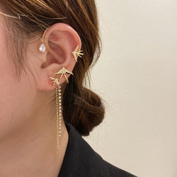 Swallow Diamond Tassel Earrings