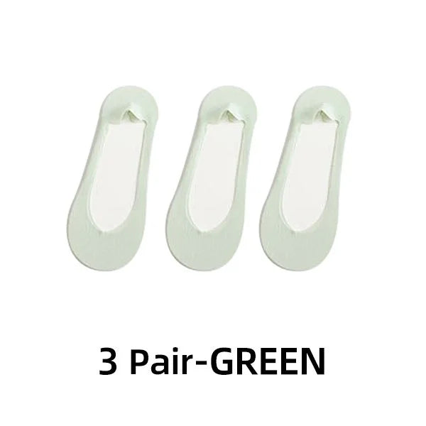 Invisible Non-slip Ice Silk Socks ( 3 Pairs )