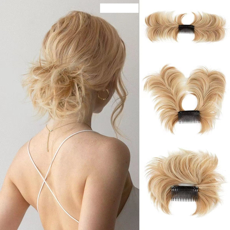 Messy Bun Side Comb Clip in Hair Bun Easy Hairpieces