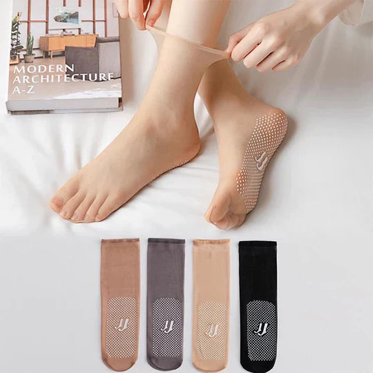 Invisible, Slip-resistant Crystal Silk Socks