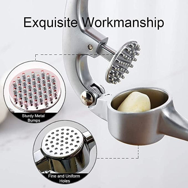 No Need to Remove Garlic Peel - Premium Garlic Press