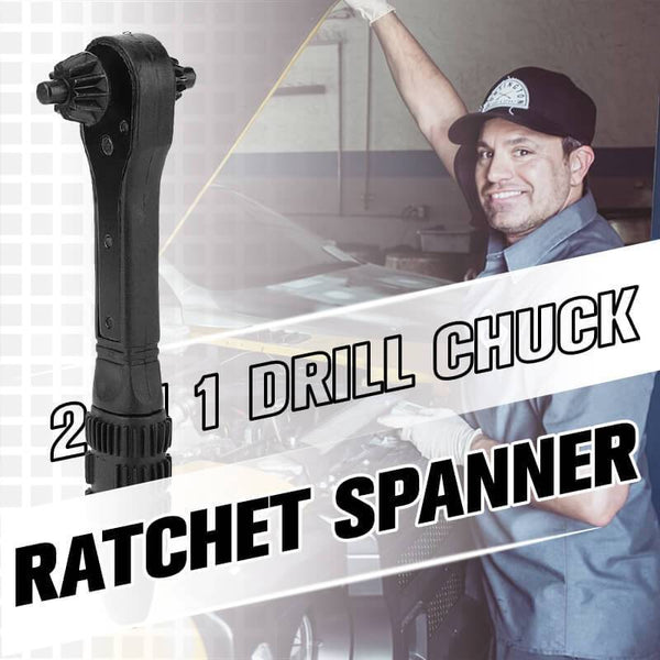 2 In 1 Drill Chuck Ratchet Spanner