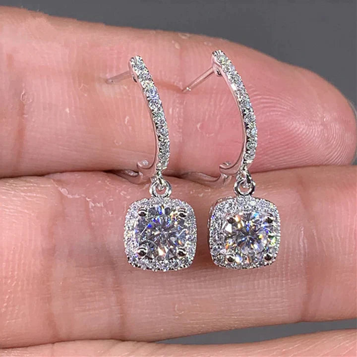 NEW TRENDY SQUARE SHAPE DROP EARRINGS