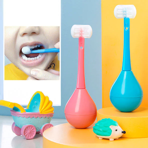 Tumbler Three-sided Children's Toothbrush