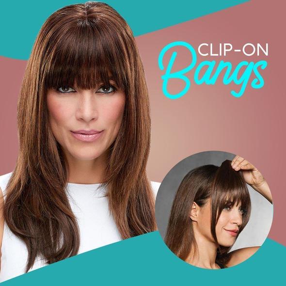 Seamless 3D Clip-In Bangs Hair Extensions