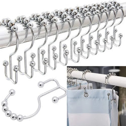 Stainless Steel Shower Curtain Hook,10 PCs/Set