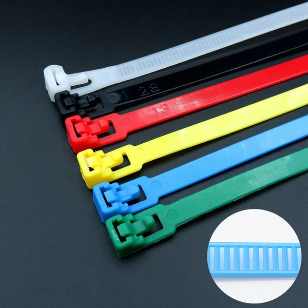 50 pieces/pack reusable nylon zip ties