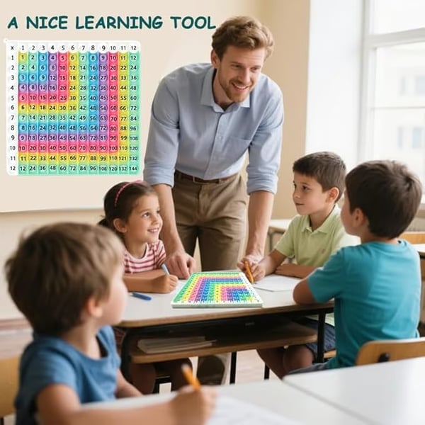 🎯12x12 Multiplication Table Board Game – Portable Math Practice and Learning Toy for Kids