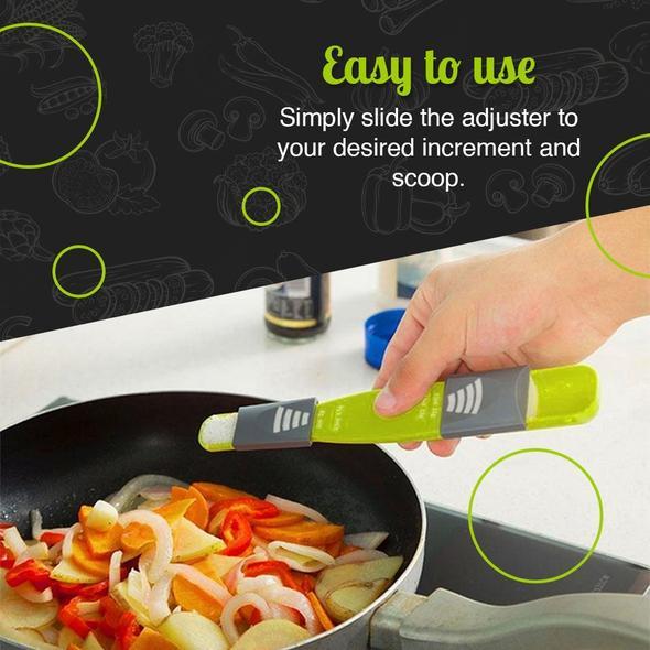DOUBLE-END ADJUSTABLE MEASURING SPOON