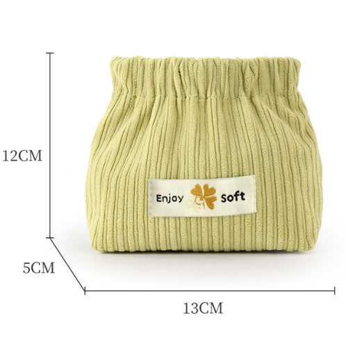 Corduroy Elastic Hair Tie Organizer