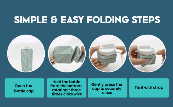 Foldable Water Bottles 620ml