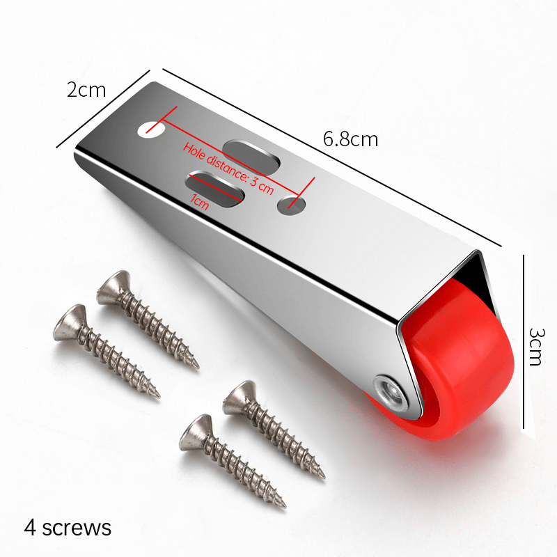 🚪 Door Long Bracket Swivel Castors Wheels ⚙️(Buy 1 Get 1 Free)